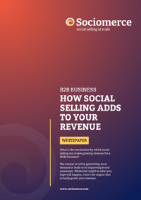 Sociomerce White Paper How Social Selling Adds to your Revenue